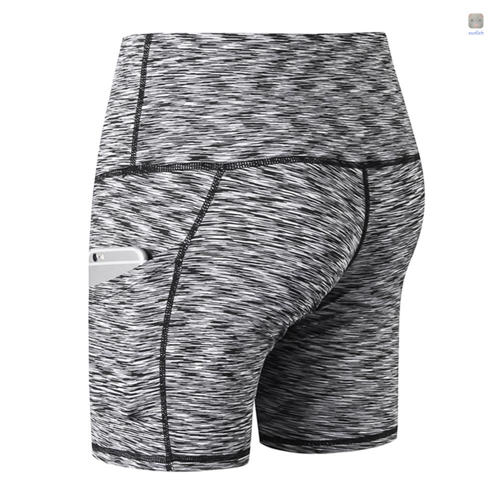 Quần Short Thể Thao Lưng Cao Có Túi Thời Trang Cho Nữ