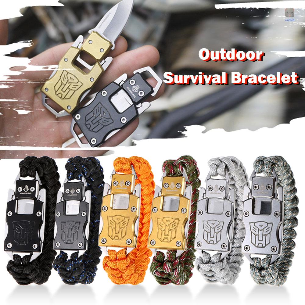 Vòng Đeo Tay Sinh Tồn Kèm Dụng Cụ Cắt Tiện Lợi