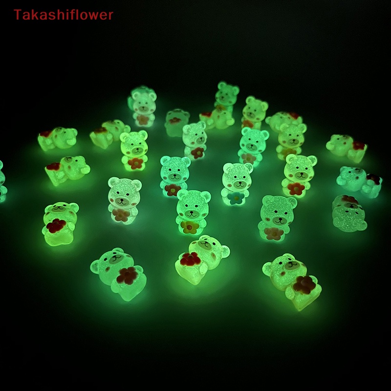 Set 2 Chú Gấu Hoạt Hình Phát Sáng Dùng Để Trang Trí