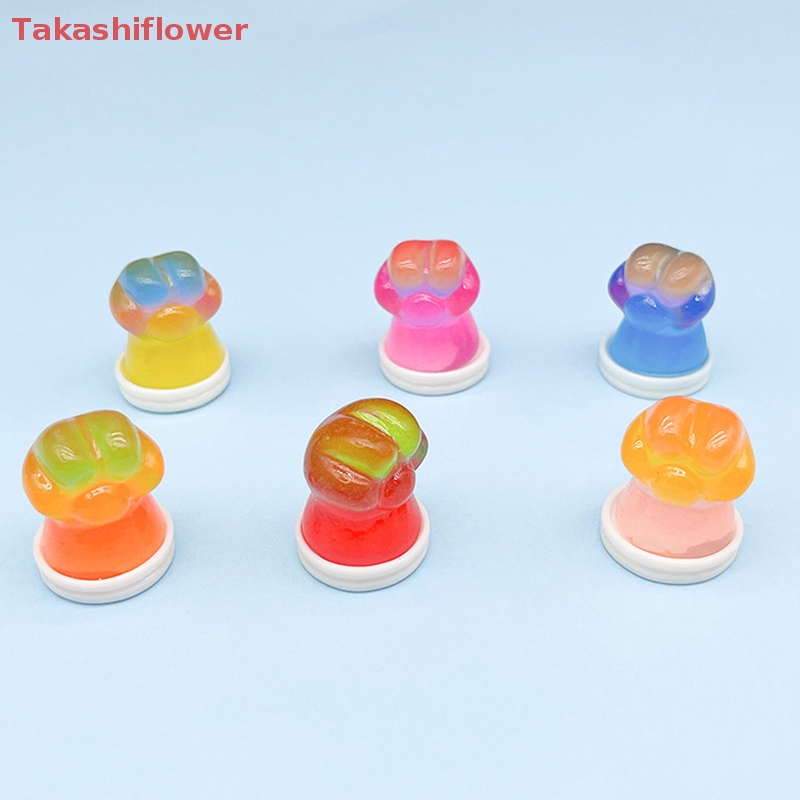1 Đồ trang trí Móng Vuốt Mèo Mini Bằng Nhựa Resin Màu Sắc Ngẫu Nhiên Trang Trí Thủ Công
