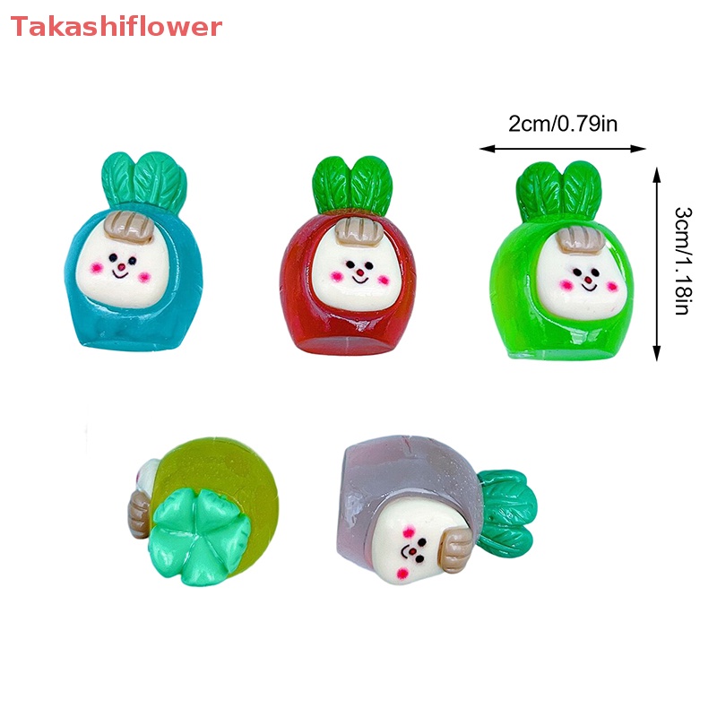 Bộ 2 Cà Rốt Hoạt Hình Mini Phát Sáng Dùng Trang Trí Tiểu Cảnh