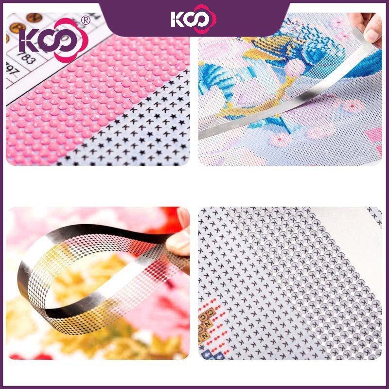 Thước Lưới Tròn 15cm Họa Tiết Chấm Bi Dùng Làm Tranh Đính Đá