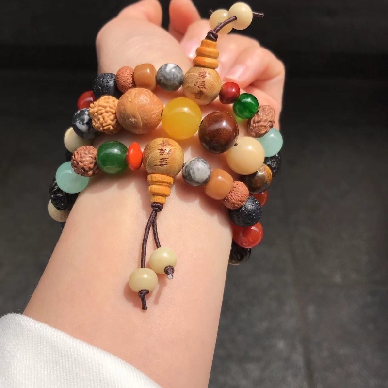 Vòng Tay Chuỗi Hạt Gỗ Phật Giáo Thời Trang Cho Nam Và Nữ