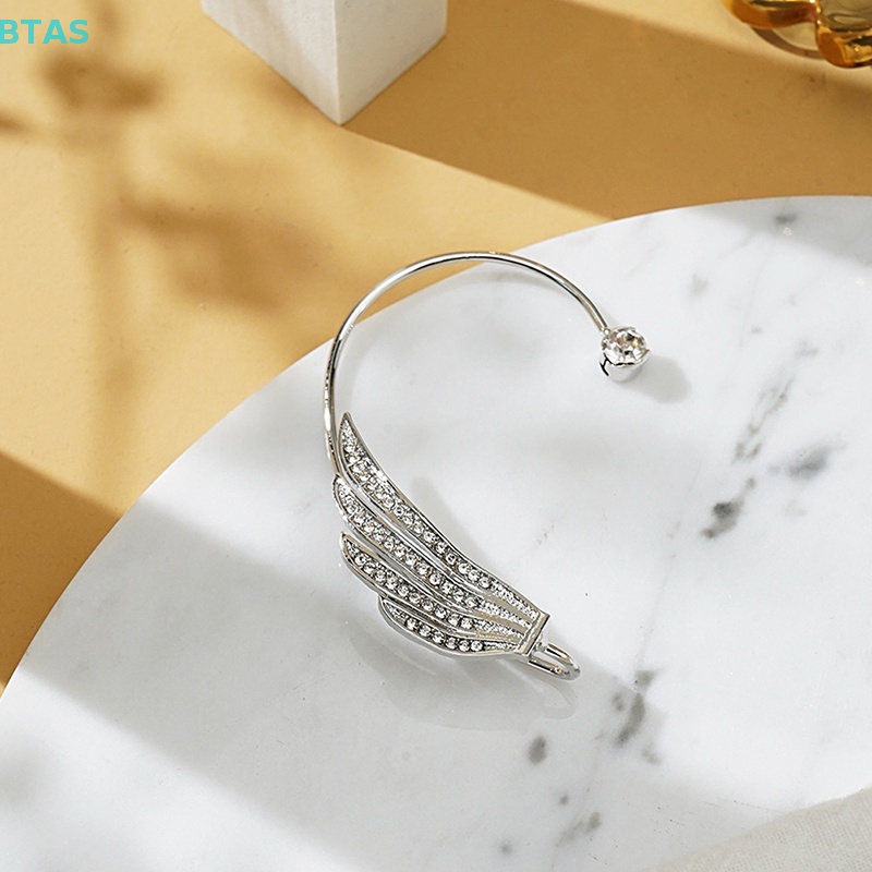 Khuyên Kẹp Vành Tai Kim Loại Mạ Pha Lê Lấp Lánh Ngọt Ngào Cho Nữ