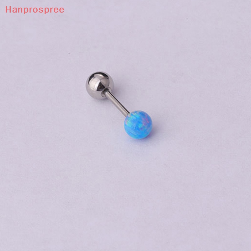 1 Khuyên Tai Dạng Xoắn Ốc Đính Đá Opal Nhiều Màu Sắc Cho Nữ