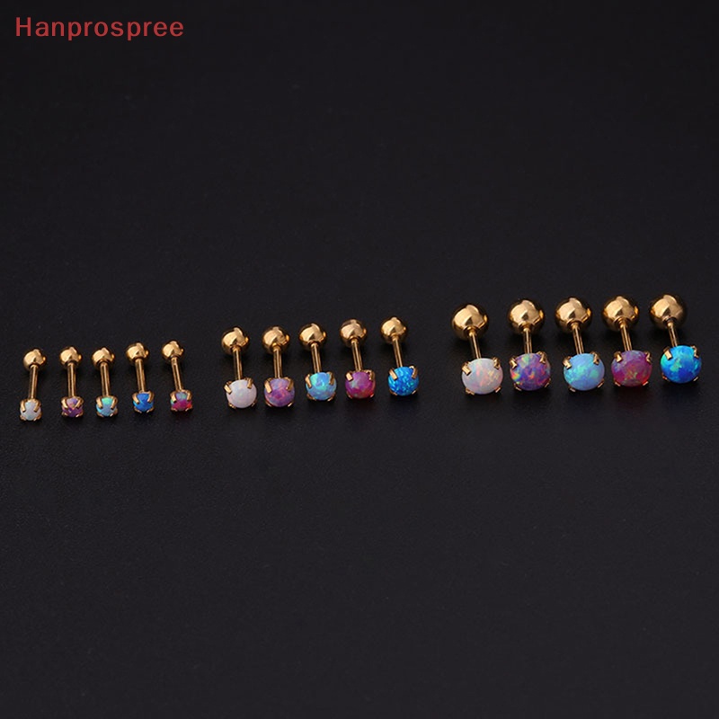 1 Khuyên Xỏ Sụn Tai / Cơ Thể Đính Đá Opal Nhiều Màu Sắc Cho Nữ