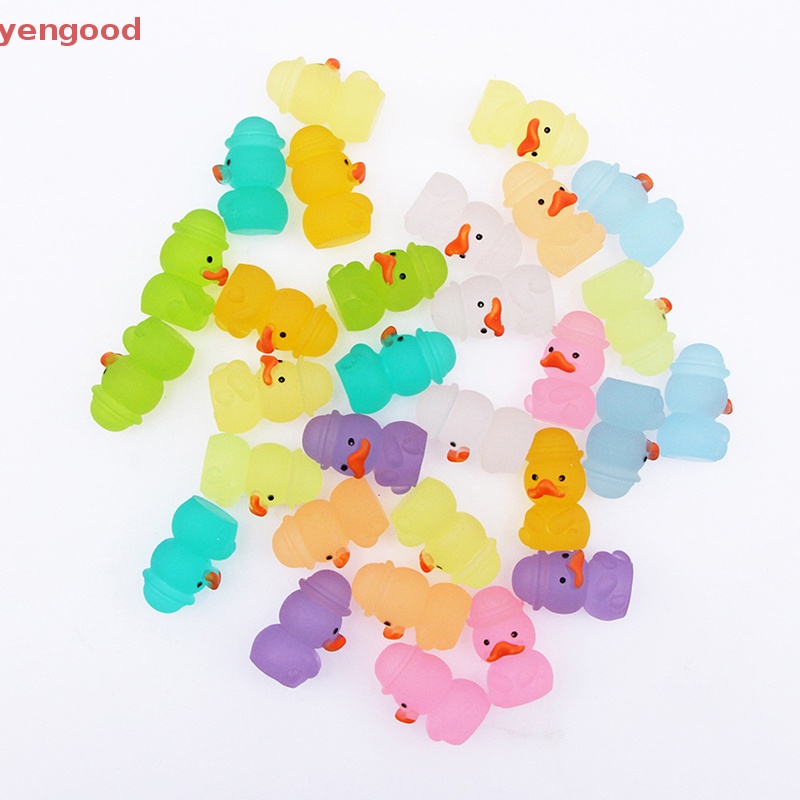 (YGD) Vịt Hoạt Hình Phát Sáng Trong Bóng Tối Trang Trí Màu Sắc Ngẫu Nhiên