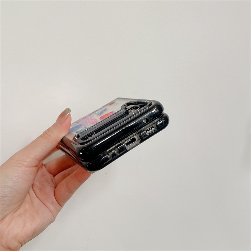 Ốp Điện Thoại Nắp Gập In Hình Công Chúa Disney Ariel CINDERELLA JASMINE Sang Trọng Cho Samsung Galaxy Z Flip 4 3 5G Z Flip 3 Flip4