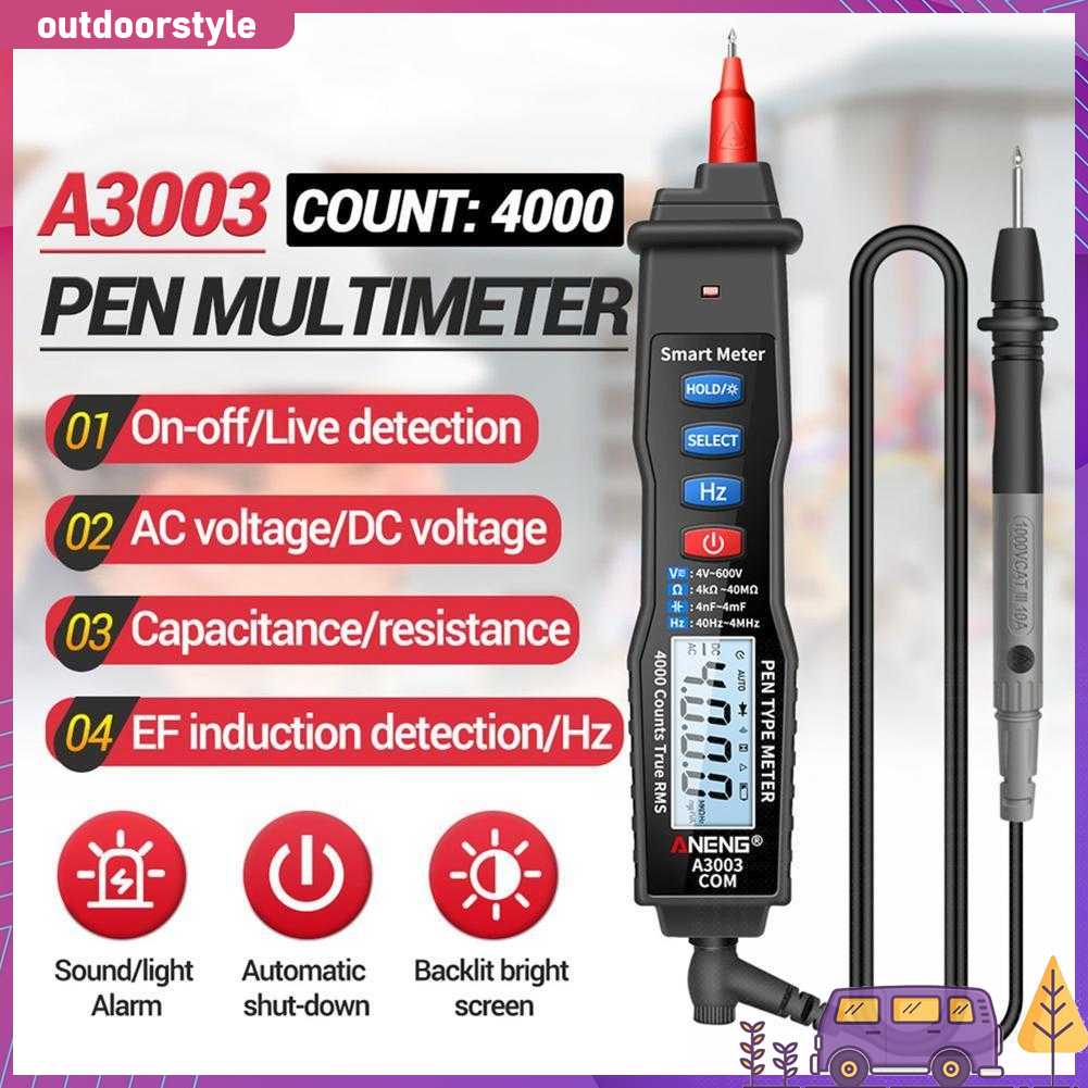 Bút Thử Điện Vạn Năng Kỹ Thuật Số A3003 Đếm 4000