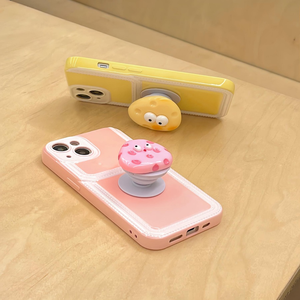 Ốp Điện Thoại tpu Dẻo Màu Sắc Ngọt Ngào Kèm Ngăn Đựng Thẻ &amp; Giá Đỡ Đứng Độc Đáo Cho iPhone 14 13 12 11 PRO MAX