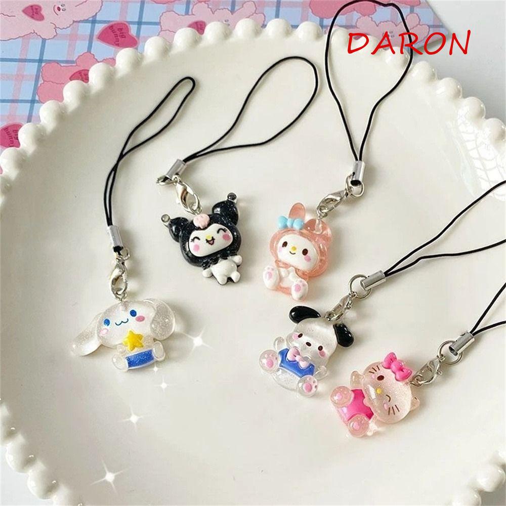 Dây Đeo Điện Thoại Họa Tiết Cinnamoroll Purin Kuromi Pachacco My Melody Dễ Thương