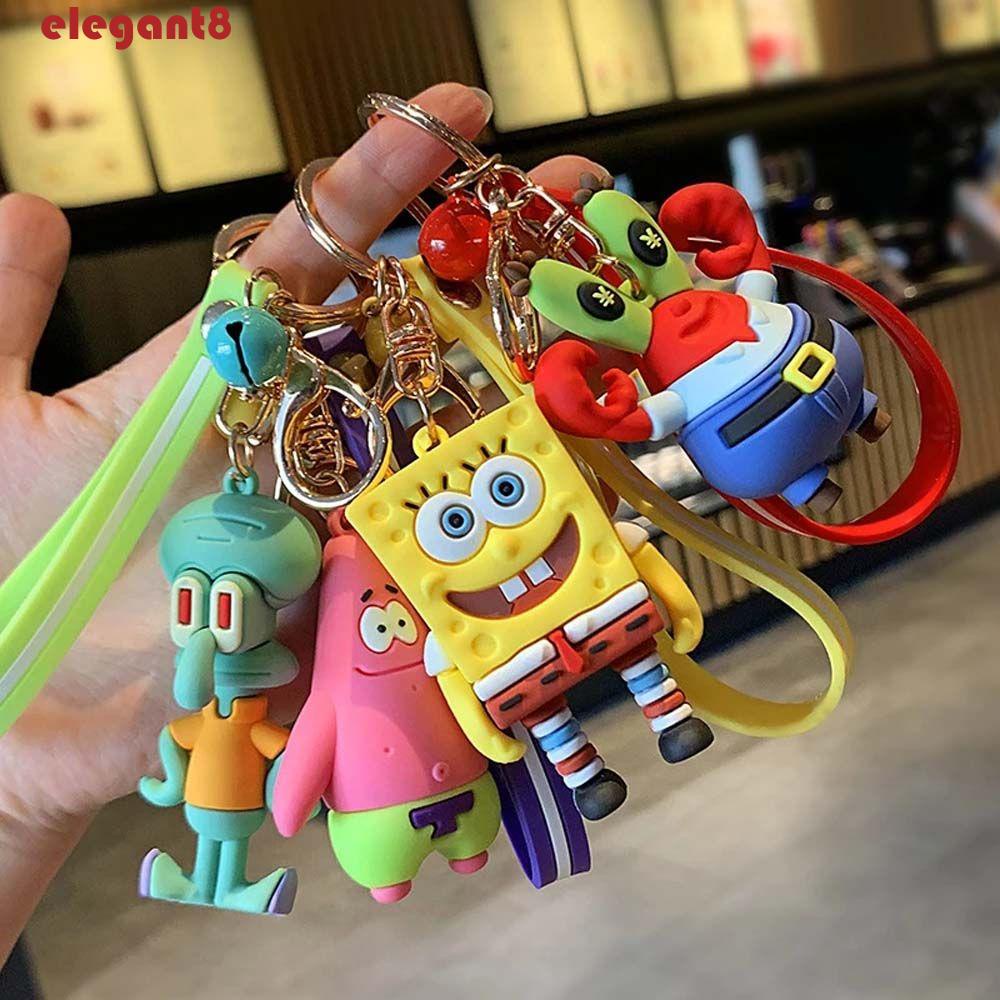 Móc Khóa Búp Bê Hoạt Hình SpongeBob Ba Chiều Thanh Lịch Làm Quà Tặng Nhân Vật Anime Cua Sếp Cho Nữ