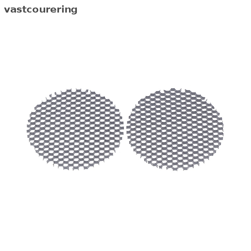 Bộ 2 Khung Lưới Tổ Ong Tròn Bọc Đèn Pha LED 42-72mm Bằng Nhôm Chống Chói Chống Chói Màu Đen