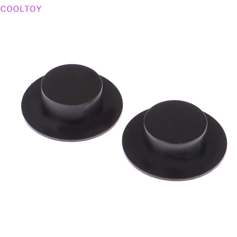 Cooltoy Set 10 Nón Nhựa Mini 3.7cm Màu Đen Trang Trí Nhà Búp Bê