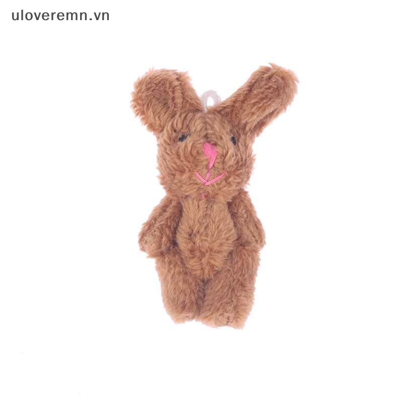 Búp Bê Nhồi Bông Hình Thỏ Dễ Thương 5.5CM Trang Trí Ba Lô / Móc Khóa