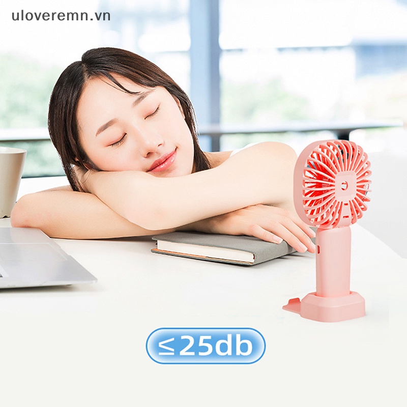 Quạt Điện Mini Cầm Tay 400 / 600Mah Có Thể Sạc Lại Bằng Cổng Usb