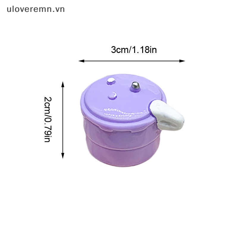 Set 2 Nồi Áp Suất Mini 1: 12 Màu Sắc Xinh Xắn Dùng Để Trang Trí Nhà Búp Bê