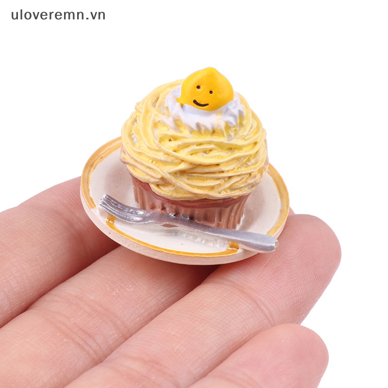 Uloveremn 1 Khay Đựng Bánh / Cà Phê mini Trang Trí Nhà Búp Bê