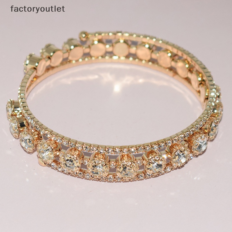 Vòng Tay Nhiều Lớp Đính Đá Pha Lê Thời Trang Cho Nữ