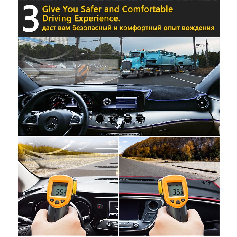 Thảm Lót Bảng Điều Khiển Chống Trượt Cho Toyota Rav4 XA30 2006~2012 RAV 4 30 2007 2008 2010