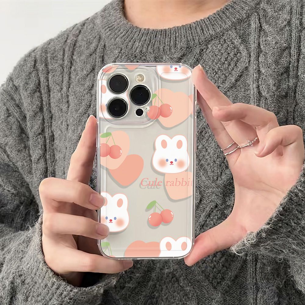 ✅Ốp Điện Thoại Mềm Chống Sốc In Hình Gấu Hồng Cho Iphone 11plus 14pro 12 136 78