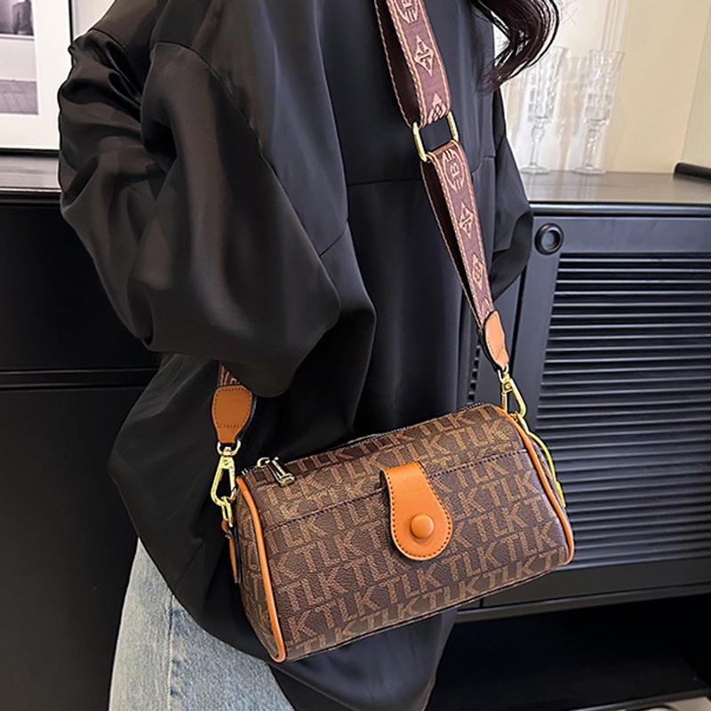 Ielgy Túi Đeo Vai Cỡ Lớn Bằng Da Mềm Phong Cách retro Thời Trang Nữ