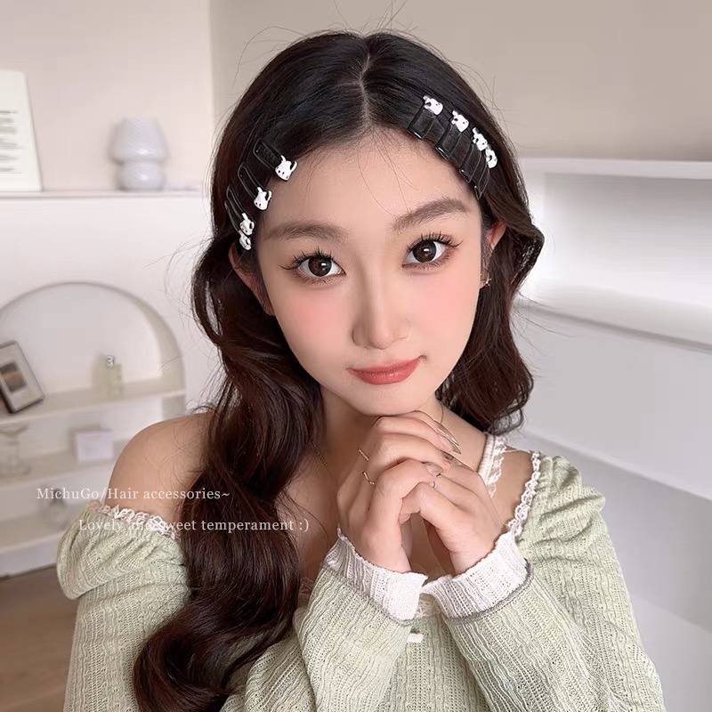 Kẹp Tóc Họa Tiết Hoạt Hình Phong Cách Hàn Quốc Đơn Giản Thời Trang Cho Nữ