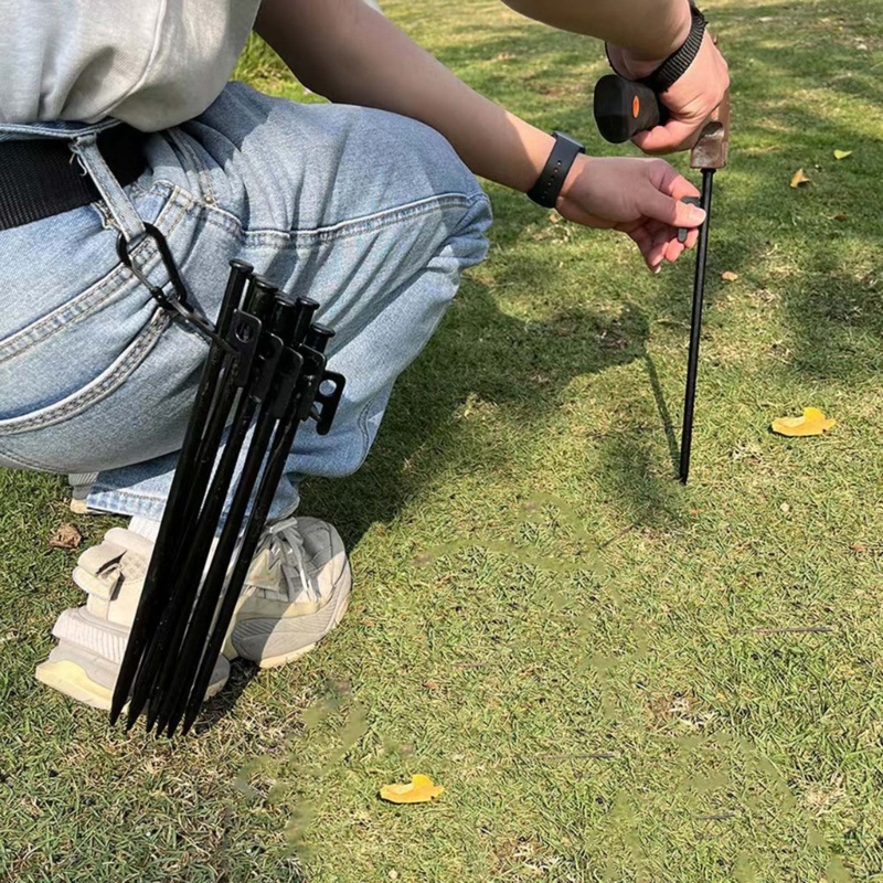 QQ Chốt Cắm Trại Bằng Nhôm Cứng 10 / 16 Lỗ Tiện Dụng