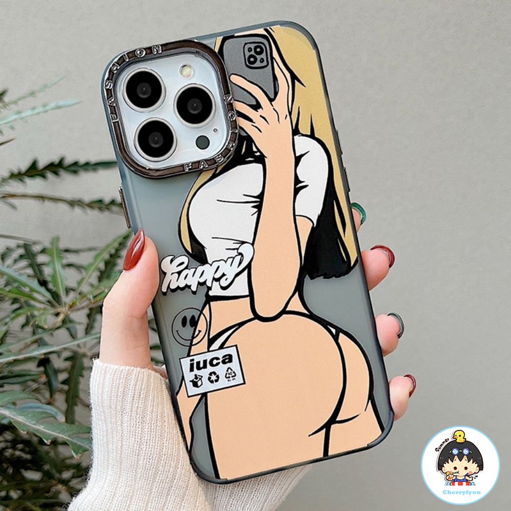 Ốp Điện Thoại TPU Dẻo Trong Suốt Họa Tiết Cô Gái Quyến Rũ Thời Trang Cho IPhone 11 12 13 14 Pro Max XS XR 7 8 Plus