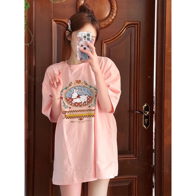 NRVP Áo Thun 100% Cotton Tay Ngắn Phong Cách Hàn Quốc Mới