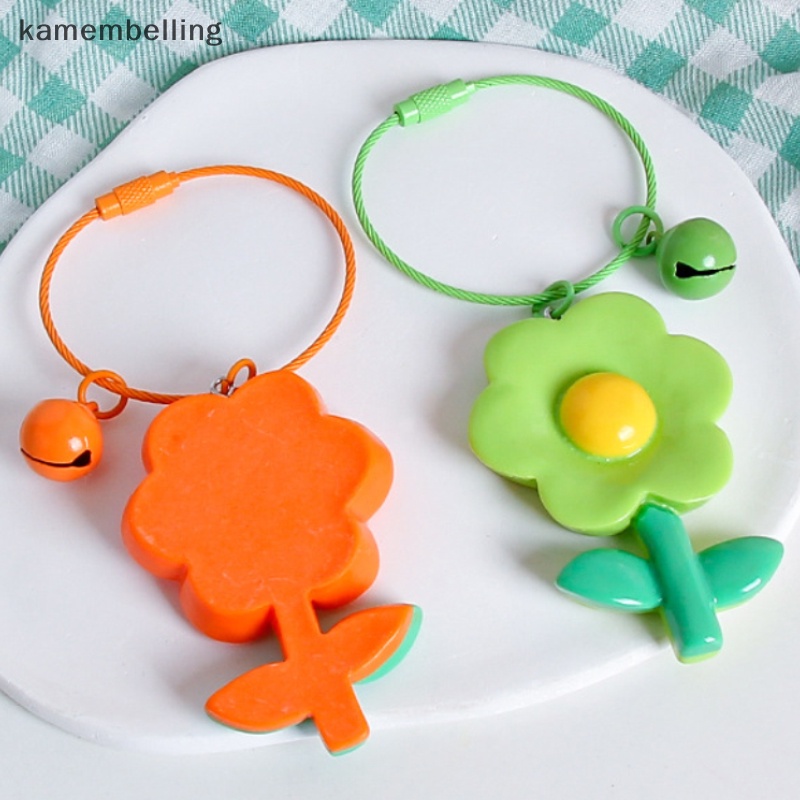 Kamembelling Móc Chìa Khóa Hình Hoa Hướng Dương Màu Sắc Ngọt Ngào Xinh Xắn Cho Nữ