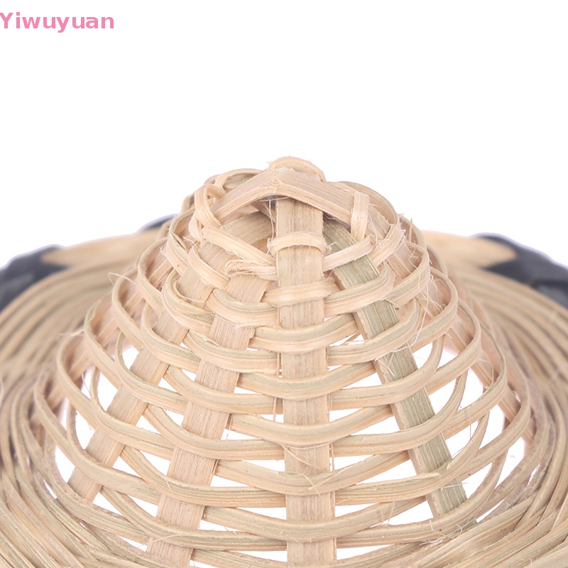 < Yiwuyuan > Nón Rơm Mini Đan Tay Trang Trí Nhà Búp Bê Thu Nhỏ Mới
