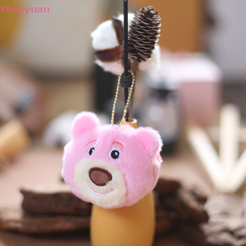 < Yiwuyuan > Móc Khóa Hình Gấu Dâu Tây Nhồi Bông Dành Cho Cặp Đôi Trẻ Em Mới