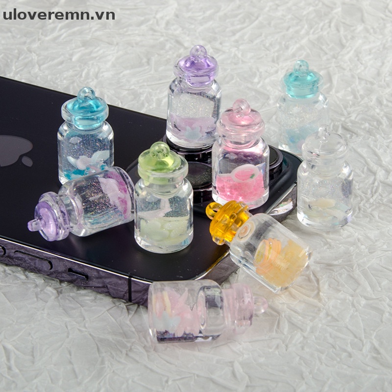 Set 10 Mặt Dây Chuyền Resin Phát Sáng Hoạt Hình Đáng Yêu DIY