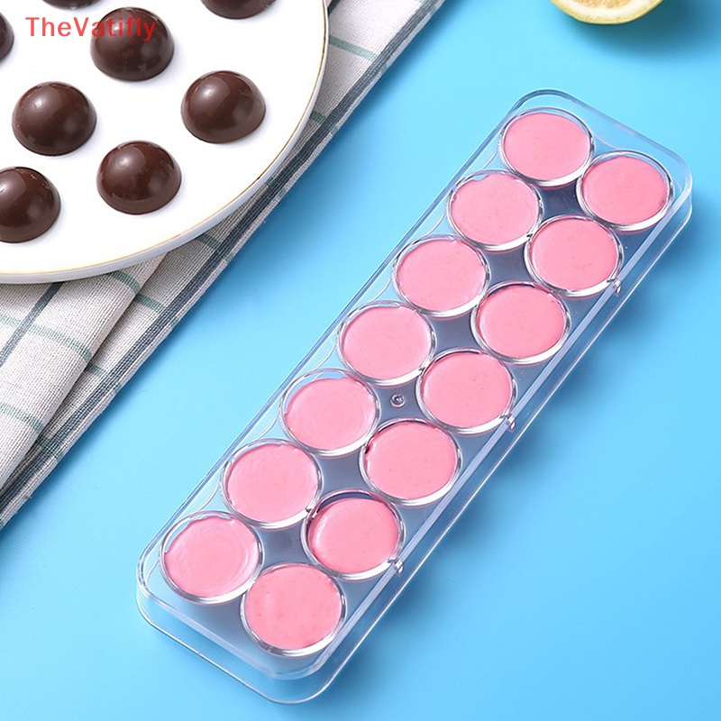 [Thevalifly] Khuôn Làm Bánh 14 Ngăn Hình Cầu Bằng Polycarbonate Cứng