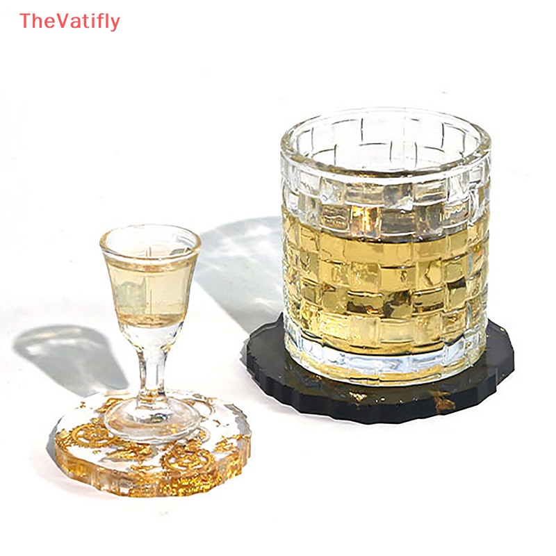 [Thevalifly] Khuôn Silicone Làm Đế Lót Ly Tròn 8 Ngăn DIY Trang Trí Nội Thất Nhà Bán Chạy