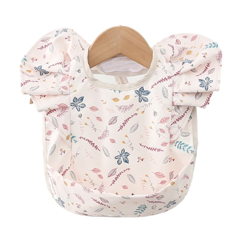 Yếm Ăn Siêu Nhẹ Phối Túi Đựng Thức Ăn Siêu Dễ Lau Chùi Phong Cách Hàn Quốc Cho Bé Trai Và Gái