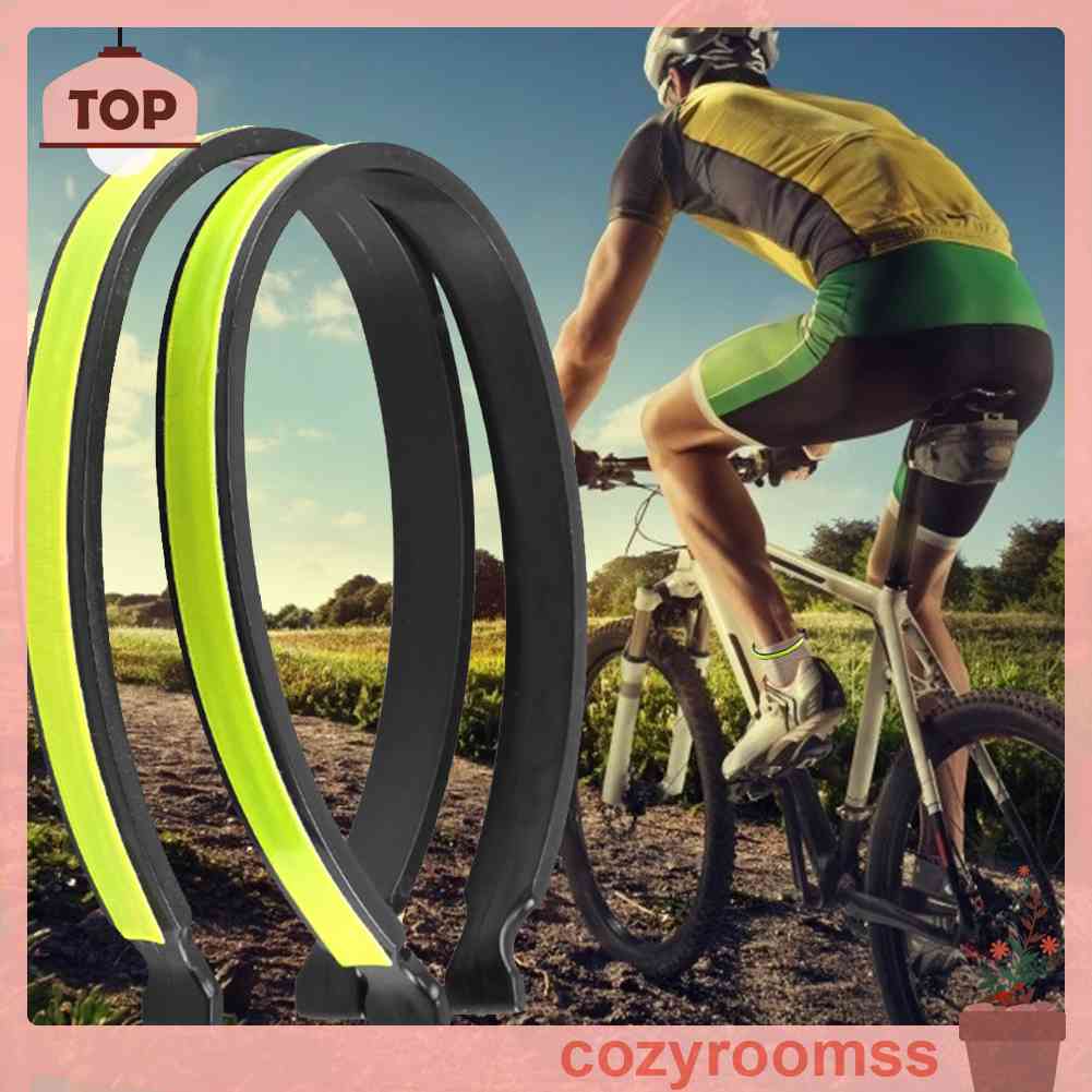 2 Dây Đai Phản Quang Đeo Mắt Cá Chân Có Thể Điều Chỉnh Cho Đạp Xe Ban Đêm