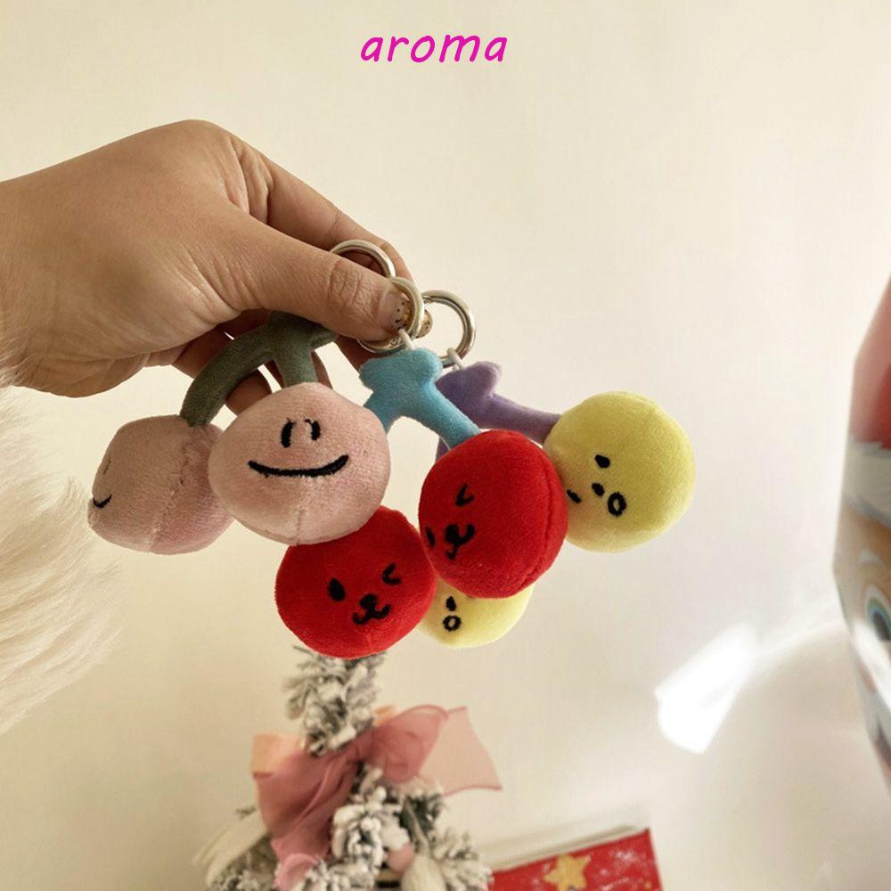 Móc Khóa Hình Trái Cherry Bằng Bông PP Dễ Thương Giá Đỡ