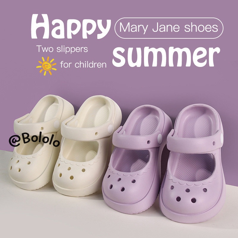 Bololo Xăng đan Đế Mềm Chống Trượt Không Thấm Nước Thời Trang Mùa Hè Cho Bé