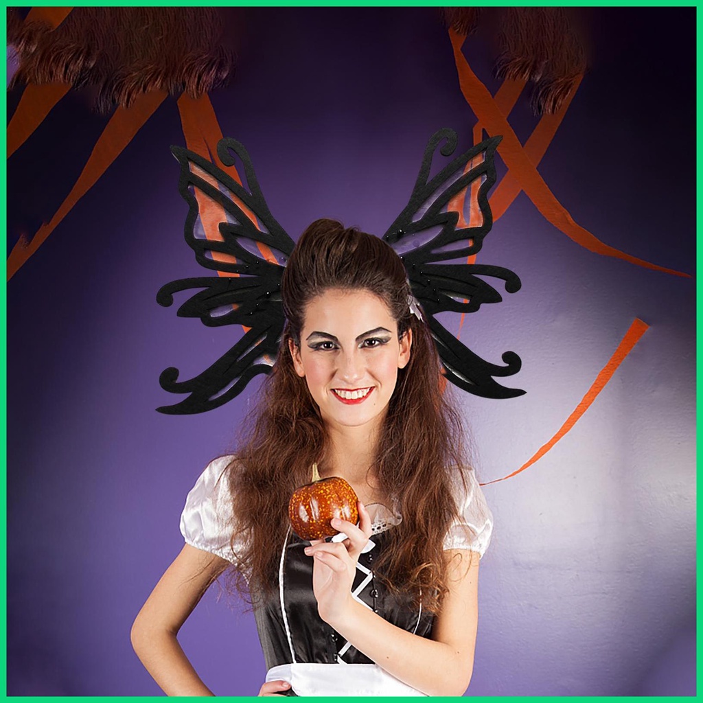 Kẹp Tóc Hình Bướm Màu Đen Phong Cách Gothic Thời Trang Dự Tiệc Cho Nữ