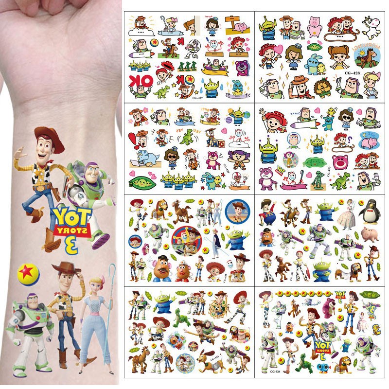 1 Hình Xăm Dán Nhân Vật Hoạt Hình Trong Toy Story