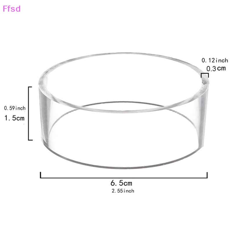 1 Giá Đỡ Trưng Bày Bóng Đá / Bowling Hình Tròn Chất Liệu Acrylic Tiện Dụng