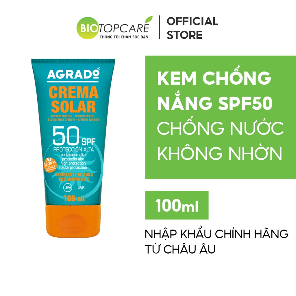 Kem chống nắng Agrado SPF50 100ml