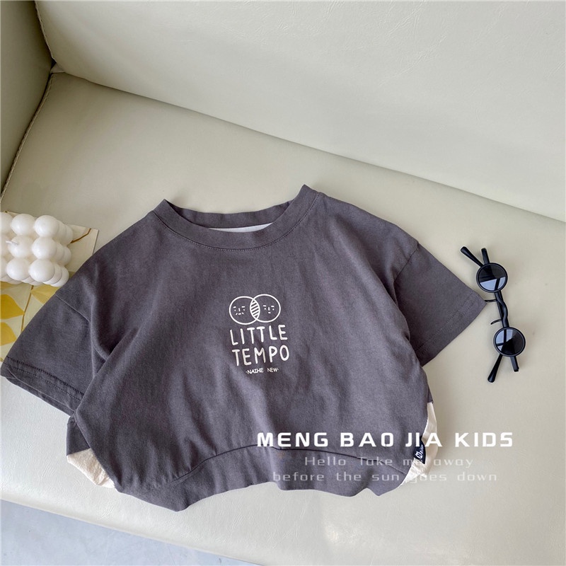 Áo thun ngắn tay cotton mùa hè cho bé