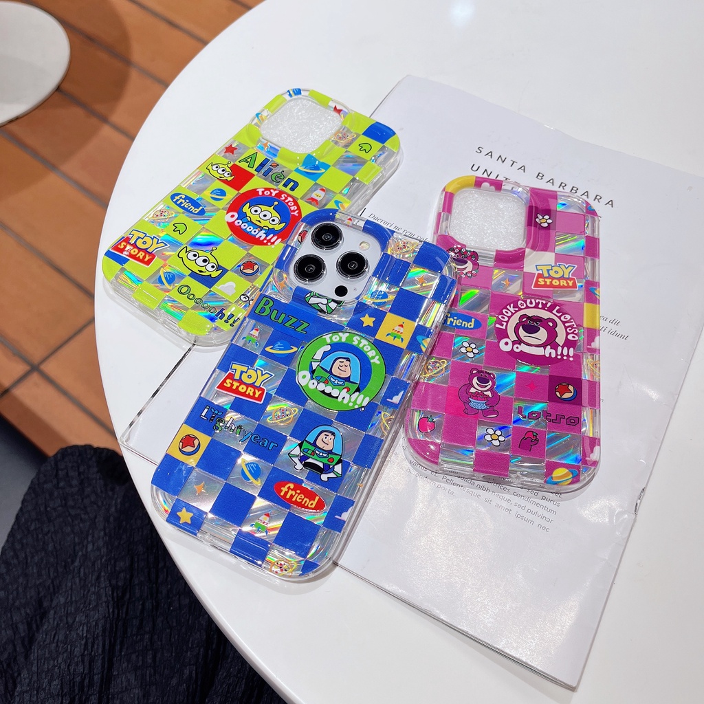 Ốp Điện Thoại TPU Mềm Trong Suốt In Hoạt Hình Alien Buzz Lightyear Cho iPhone 12 13 14 Pro Max