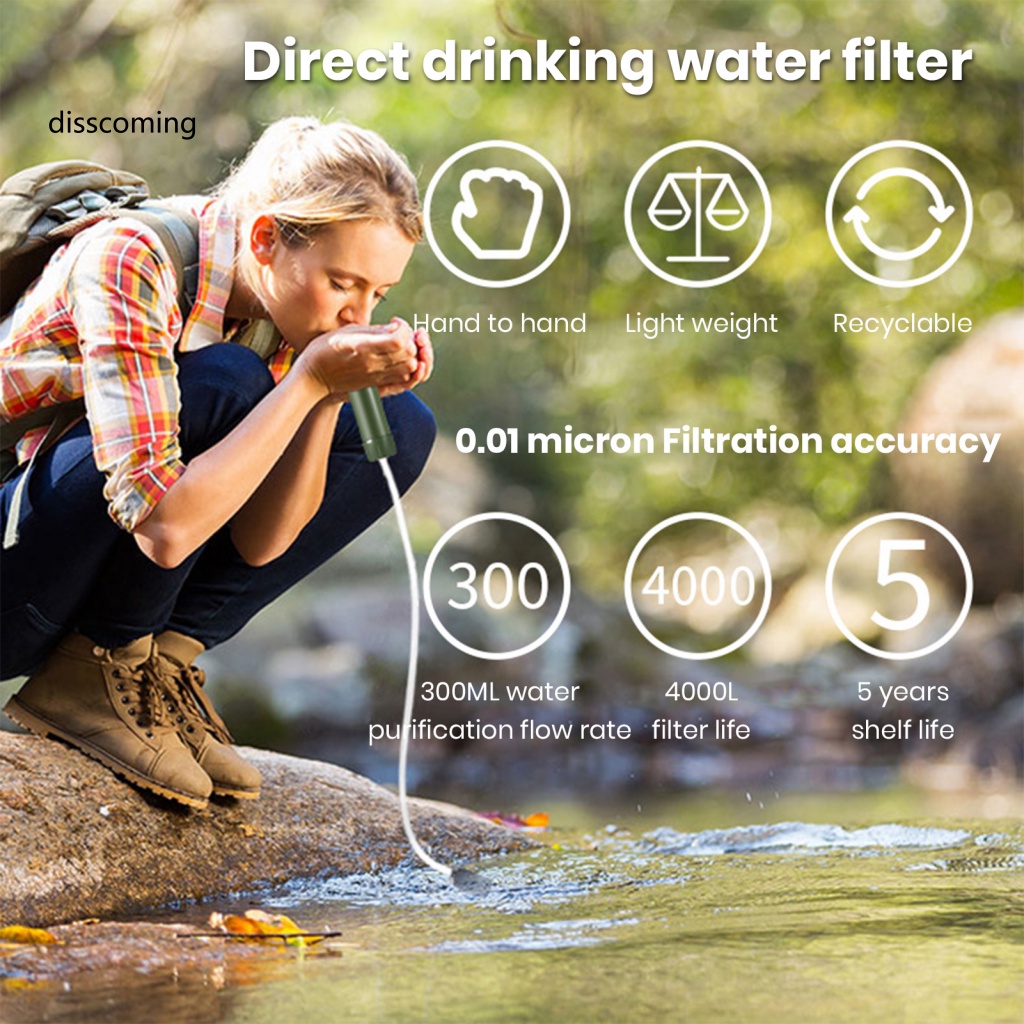 Băng Đô SL SL SL SL SL| Ống Hút Lọc Nước Khẩn Cấp Nhỏ Gọn Cho Hoạt Động Ngoài Trời