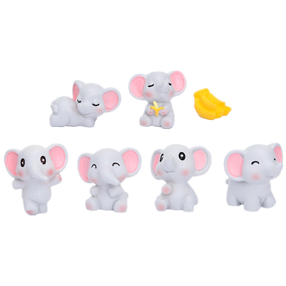 Mô Hình Voi Đồ Chơi Bằng Nhựa Kích Thước 3.2X2.9X1.9CM