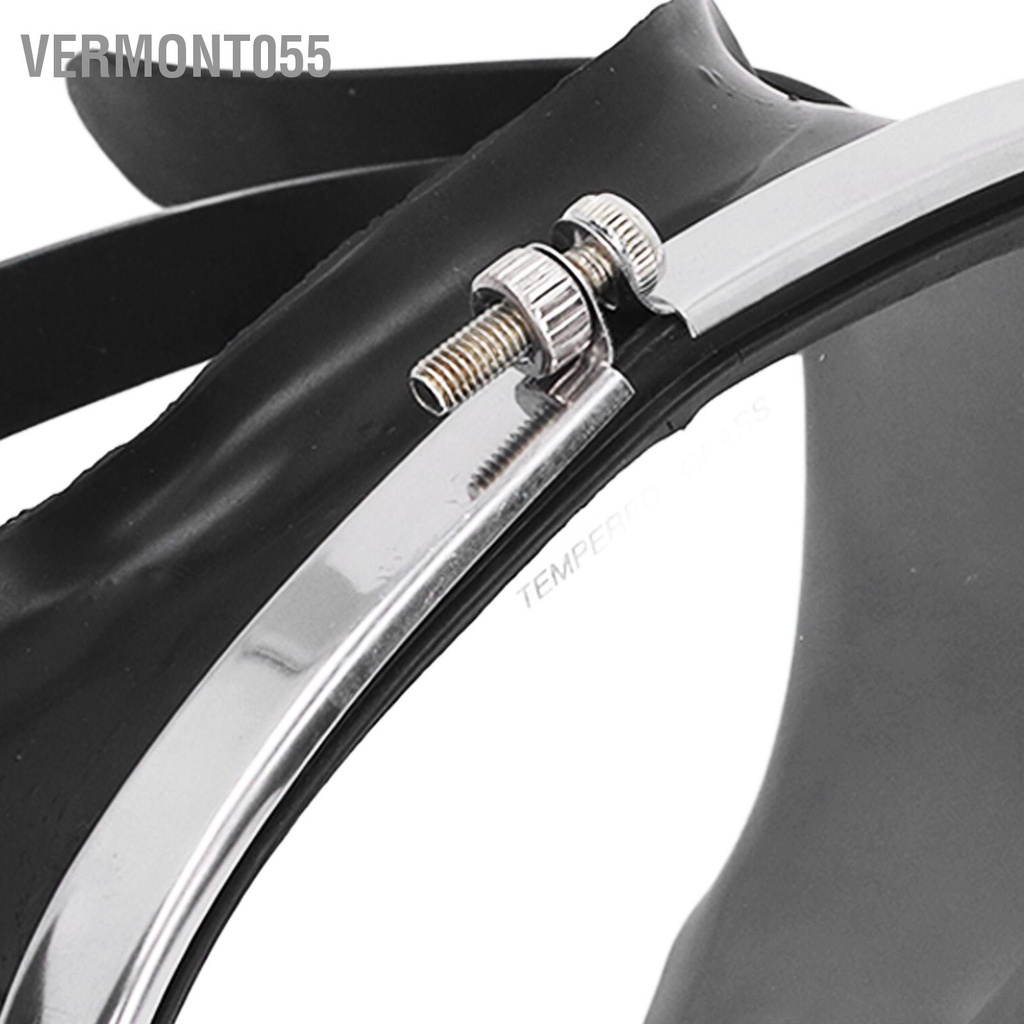 Vermont055 Giá Rẻ Kính Lặn HD Cường Lực PVC Hình Bầu Dục Chống Sương Mù Ống Đơn Cho Ngư Dân Đen
