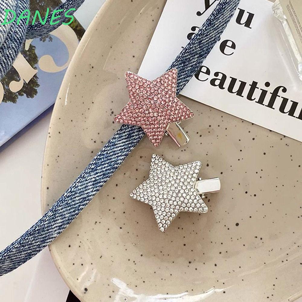 Kẹp Tóc Hình Ngôi Sao Dễ Thương Cho Bé Gái Y2k|Kẹp Tóc Nữ Đính Đá Thời Trang